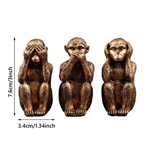 Wise monkeys resin - monkeys,