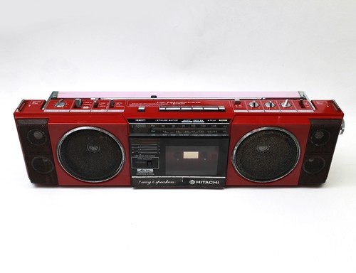 Red hitachi trk - hitachi, boombox