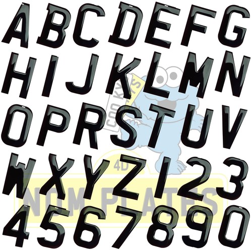 14x 4d number plate - up, to