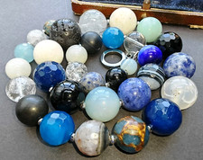 Blues chunky banded agate