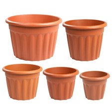 4 x Plastic Round Garden