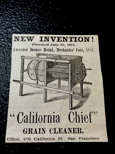 Original 1882 california - california, chief