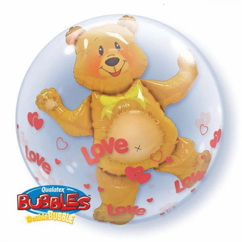 Qualatex love hearts bear - qualatex,
