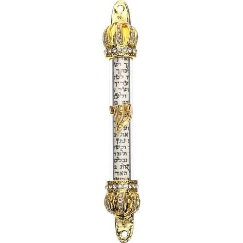 Delicate metal mezuzah for - delicate,