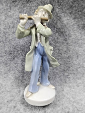 Vintage Porcelain Figurine Flute Musician 15 Cm Sku M34