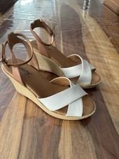 Womens Mantaray heel espadrille wedge sandals size 6