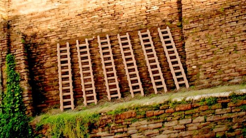 Model railway ladders - model,