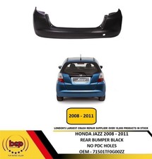 HONDA JAZZ 2008 - 2011 REAR BUMPER NEW NOT PRIMED  INSURANCE APPROVED