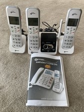 Geemarc Amplidect Combo 595 Corded/Cordless 3-Handset Phone