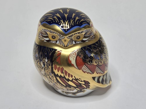 Royal crown derby little - derby, owl