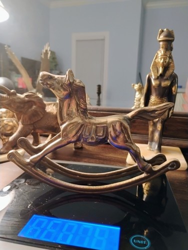 Brass rocking horse - brass,