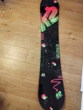 K2 Gyrator Snowboard 162 Banana Powder Board