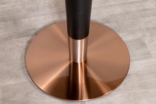 Grey oak cafe table - grey,