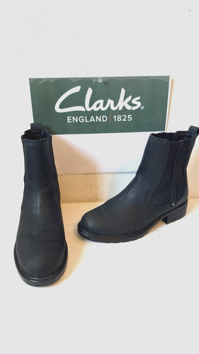 Clarks orinoco leather chelsea - leather,