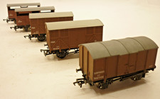 5 x DAPOL 00 gauge BR VANS - BROWN - B098 B501 B510,                 z