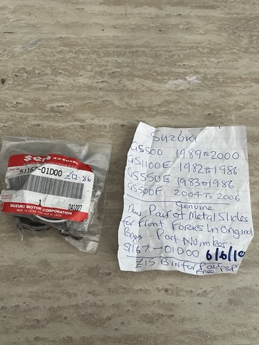 Genuine suzuki fork slide pair - suzuki,