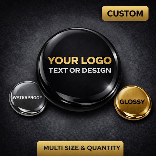 Personalised custom domed - custom, 3d