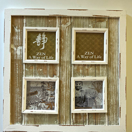 Distressed wood zen photo - distressed,