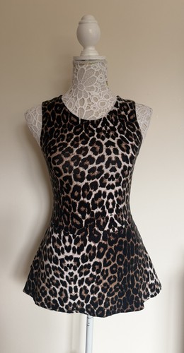 Leopard print top - top, brown