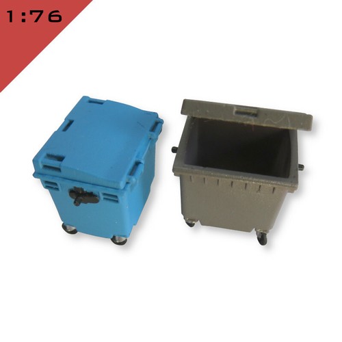 Commercial waste bin weelie - 2x,