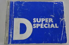 Owners Manual/Manual Citroen D Super + D Special status 09/1970
