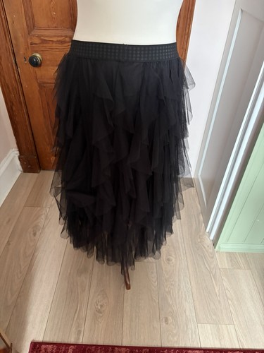 Black midi tulle style skirt - style,