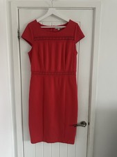 Boden Women’s Red Occasion Dress Size 14 Very Good Condition