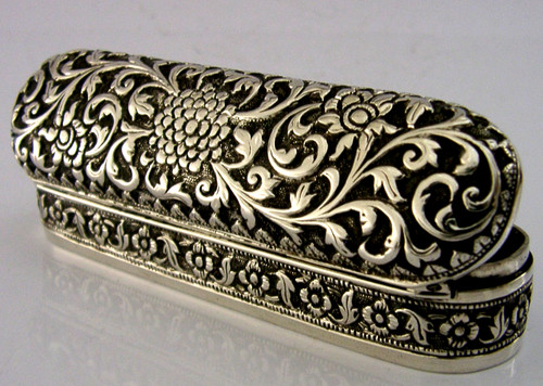 Indian 92g solid silver box - indian,