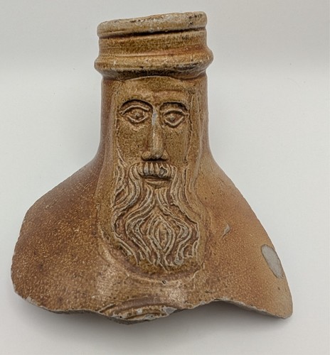 17thc bellarmine jug shard - bellarmine,