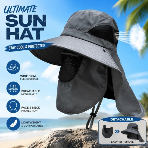 Wide brim sun hat with - wide,