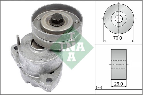 Belt tensioner ribbed - tensioner,, v-ribbed