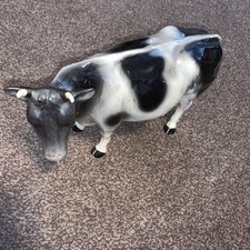 Vintage Melba Ware Large Cow Figurine Friesian - butchers display? 
