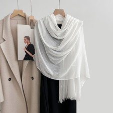 Women Soft Cotton Linen Scarf