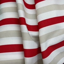 Luxury Red Striped Curtain