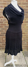 catherine malandrino design black knitted dress size L