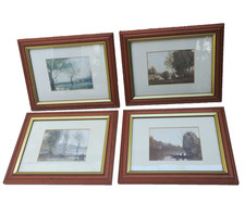 Job Lot 4 Vintage Wooden Picture Photo Frames Set Traditional Wood for 6 x 8''