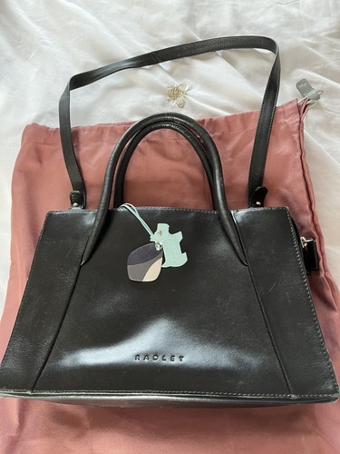 Radley black leather zip - black,