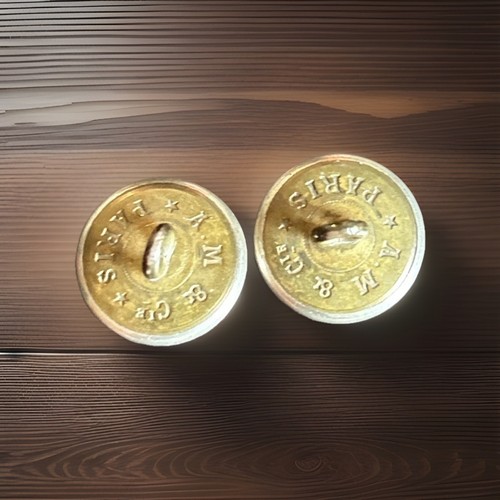 Antique french livery button - french,