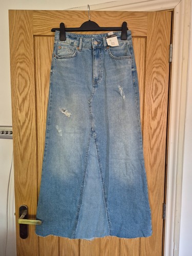 Denim maxi skirt size - maxi, 8