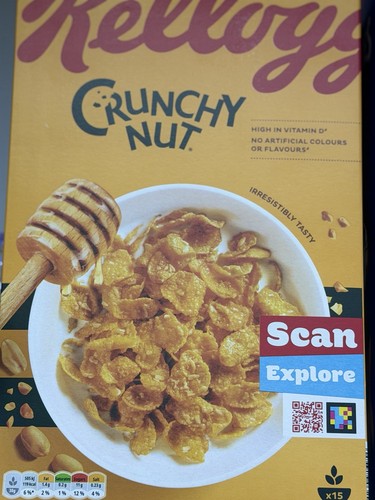 Kelloggs crunchy nut cereal - nut, 12