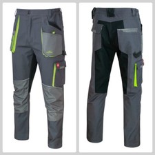 Comfortable Slim Cargo Work Trousers Stretch Knee Pad Combat Multi Pocket