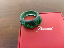 Baccarat Green Crystal Ring