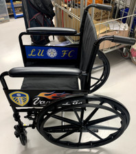 DRIVE Black Sport Wheelchair 18" SP custom made Leeds United FC