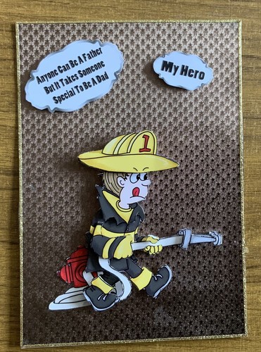 Handcrafted fathers day - 3d,