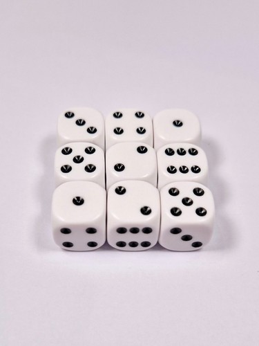 Games workshop white d6 - games,