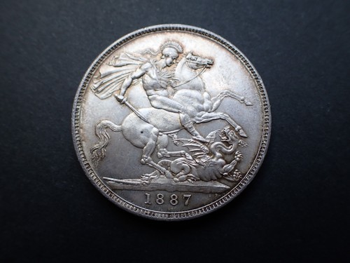 1887 victoria silver crown - 1887,