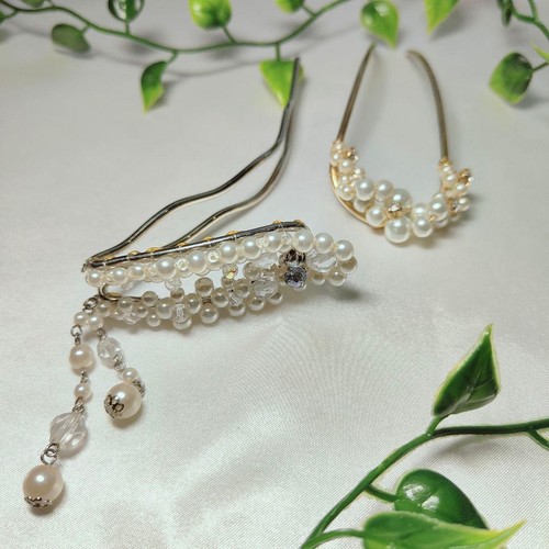 Kanzashi hair ornament set - hair, 2