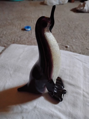 Large murano glass penguin - large,