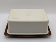 Tupperware Cream & Brown