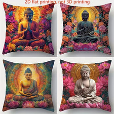 Set Of 4 Multi Coloured Buddha